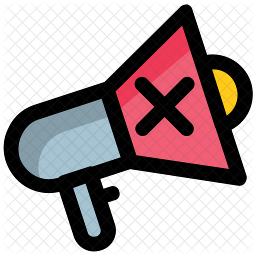 512x512 Loudspeaker Icon Of Colored Outline Style