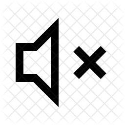 256x256 Mute Button Icon Of Line Style