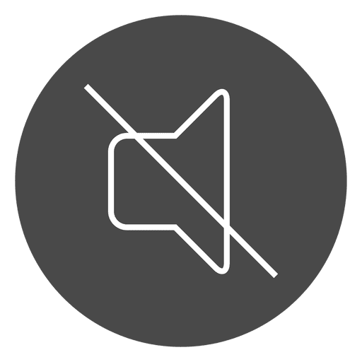 512x512 Mute Button Circle Icon