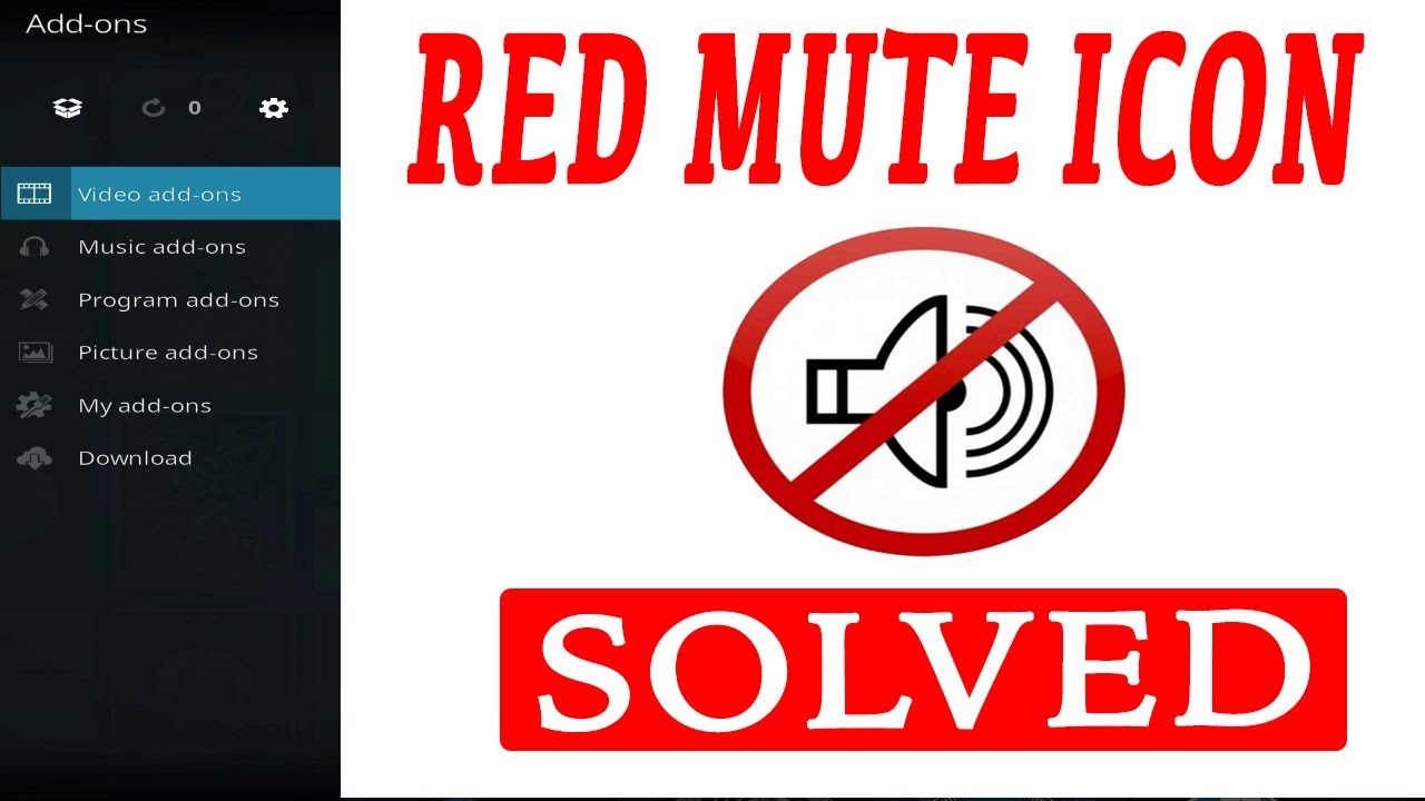 1280x720 Red Mute Icon