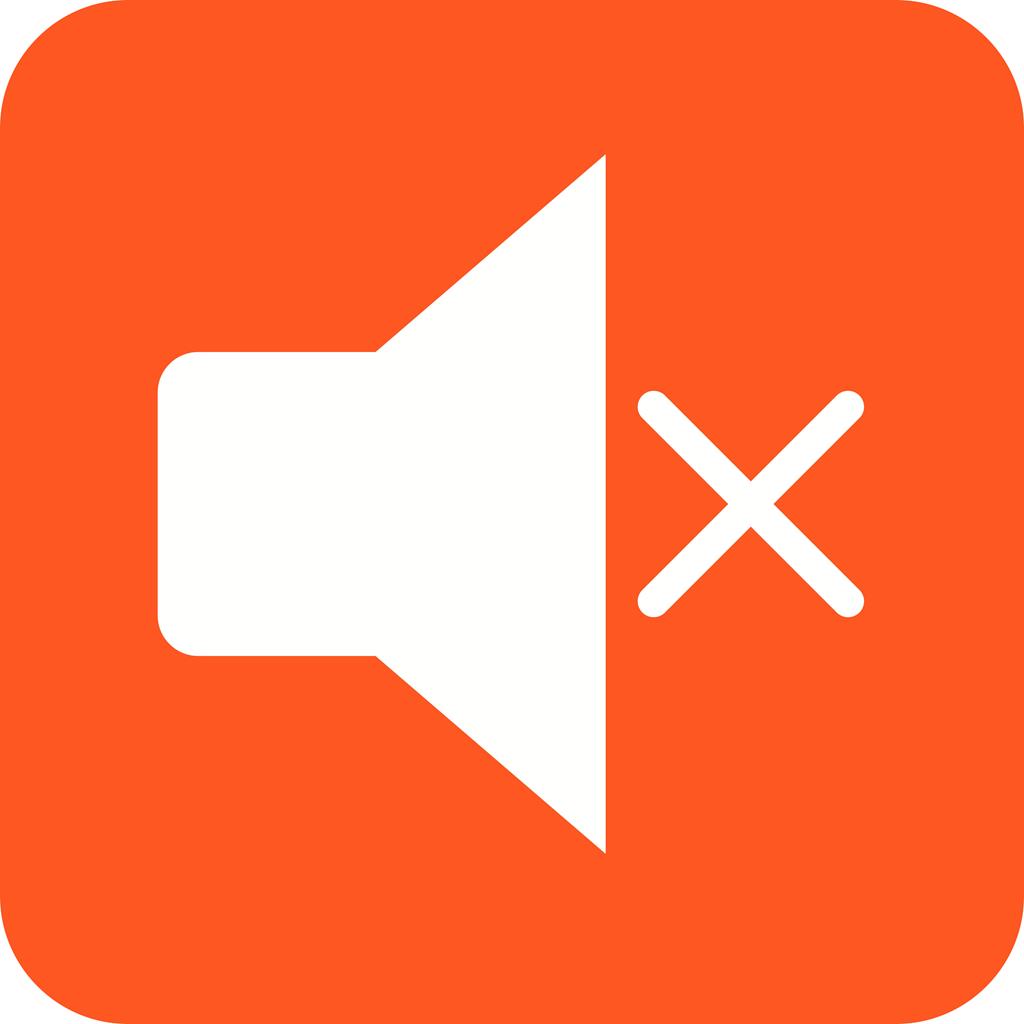 1024x1024 Mute Flat Round Corner Icon