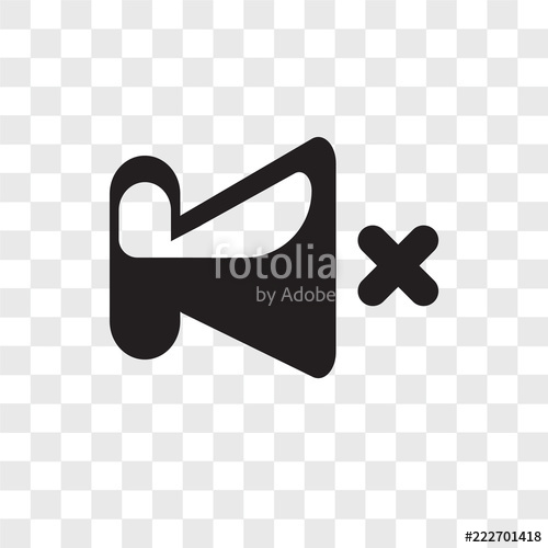 500x500 Mute Icons Isolated On Transparent Background Modern And Editable