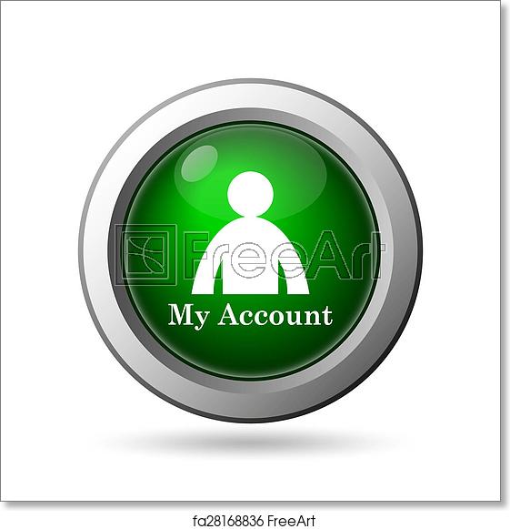 561x581 Free Art Print Of My Account Icon My Account Icon Internet