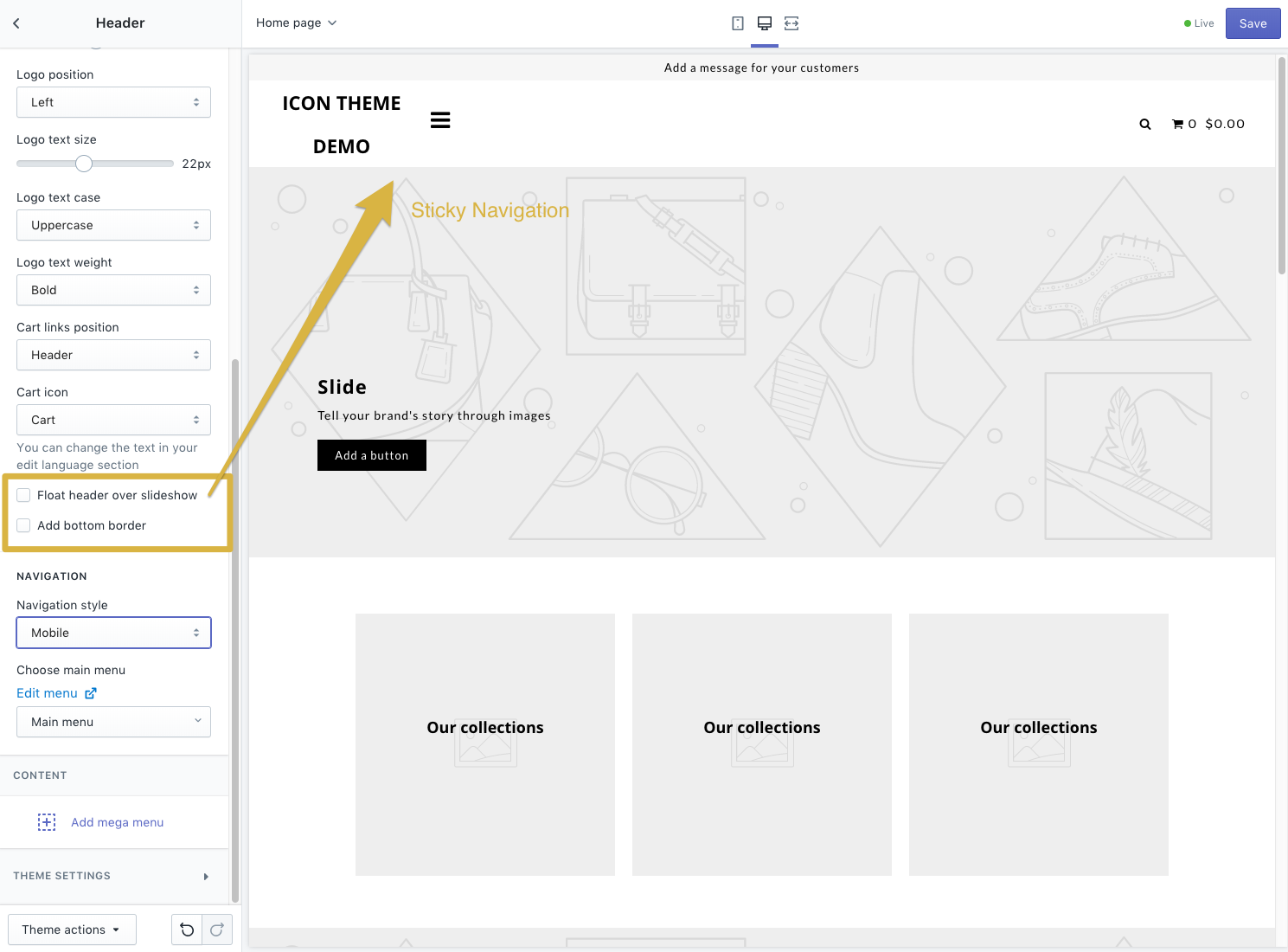 1489x1100 Icon Theme Setting Up The Header