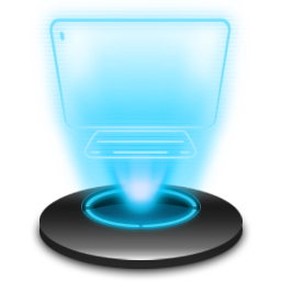 256x256 My Pc Hologram Icon Download Holograpgic Icons Iconspedia