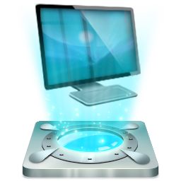 256x256 My Computer Icon Hologram Dock Iconset