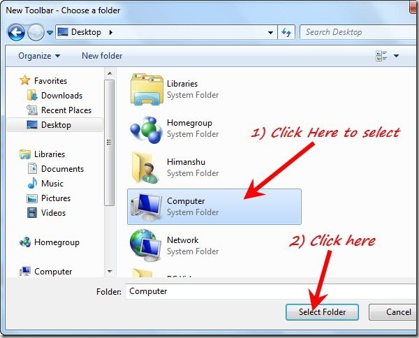 How To Add My Computer To Windows Taskbar 600x484 How To Add My Computer To Windows Taskbar