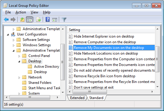 549x372 Remove My Documents Icon On The Desktop