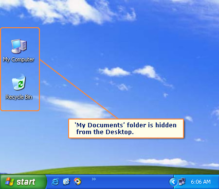 450x389 Tweak Library Hide My Documents From The Desktop