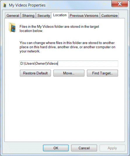 446x536 How To Move Windows Personal Folders Like My Documents