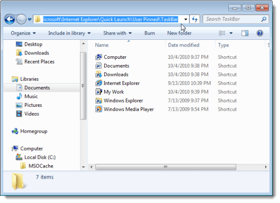 575x418 Backup And Restore Your Pinned Taskbar Items In Windows