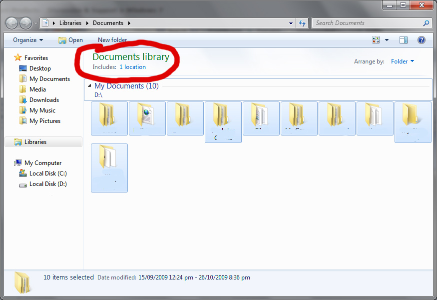 875x600 Removing Library Group Name From My Documents
