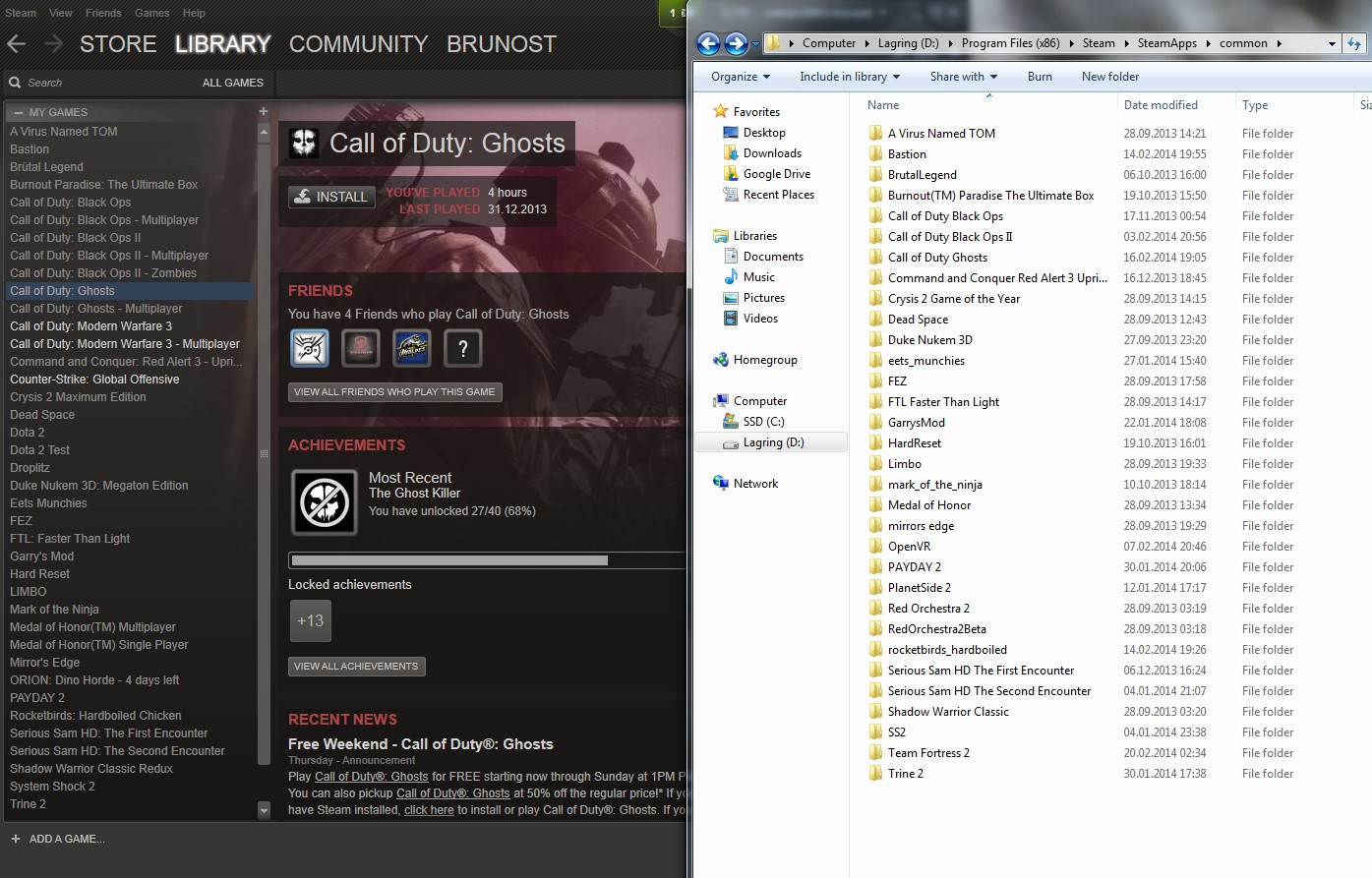 Logged Into Steam To Find That All Of My Games On The D Drive 1395x893 Logged Into Steam To Find That All Of My Games On The D Drive