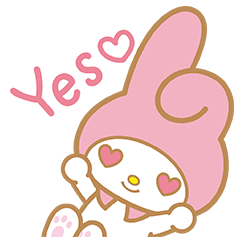 240x240 My Melody Pop Up Stickers Line Stickers Line Store