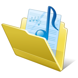 256x256 Folder My Music Icon Vista Artistic Iconset Lokas Software