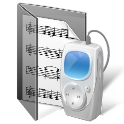 256x256 Folder, My Music, Music Icon Glass Folder Icon Sets Icon Ninja