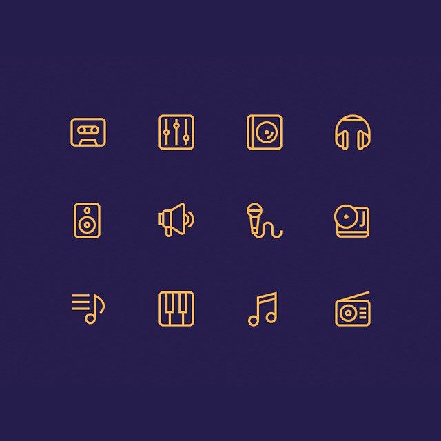 640x640 Few Random Icons From My Music Set