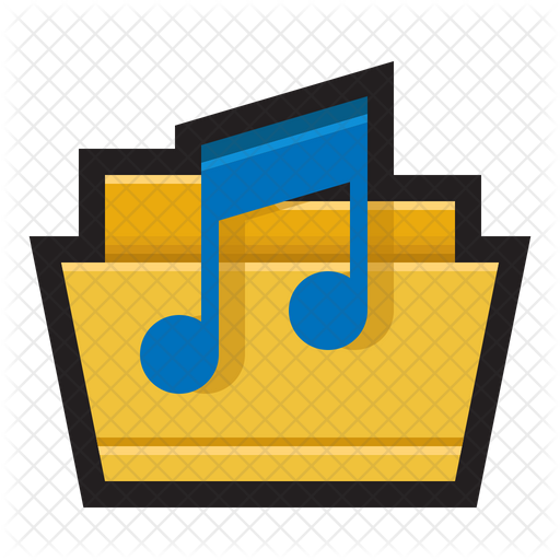 512x512 My Music Folder Icon Of Gradient Style