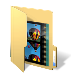 256x256 Icon Windows Vista My Videos