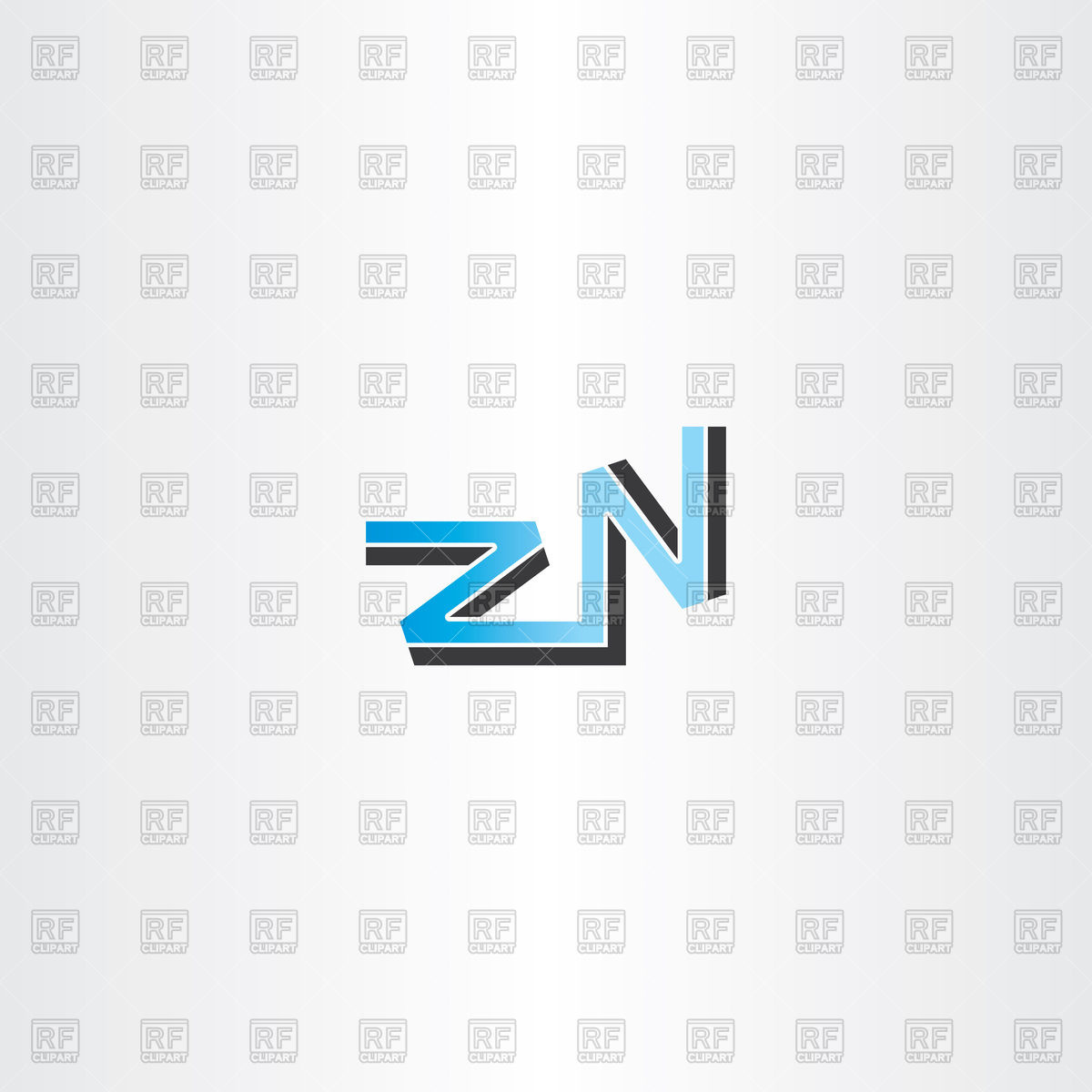 1200x1200 Letter Z And N Icon Vector Image Of Icons And Emblems