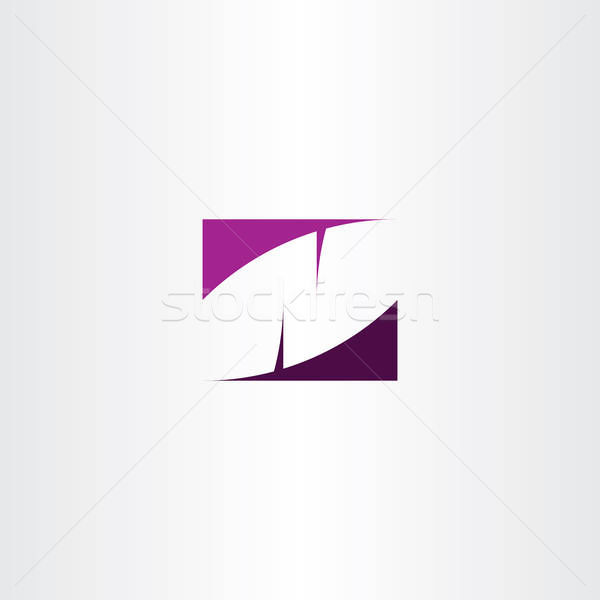 600x600 Logo N Icon Letter Symbol Purple Vector Vector Illustration