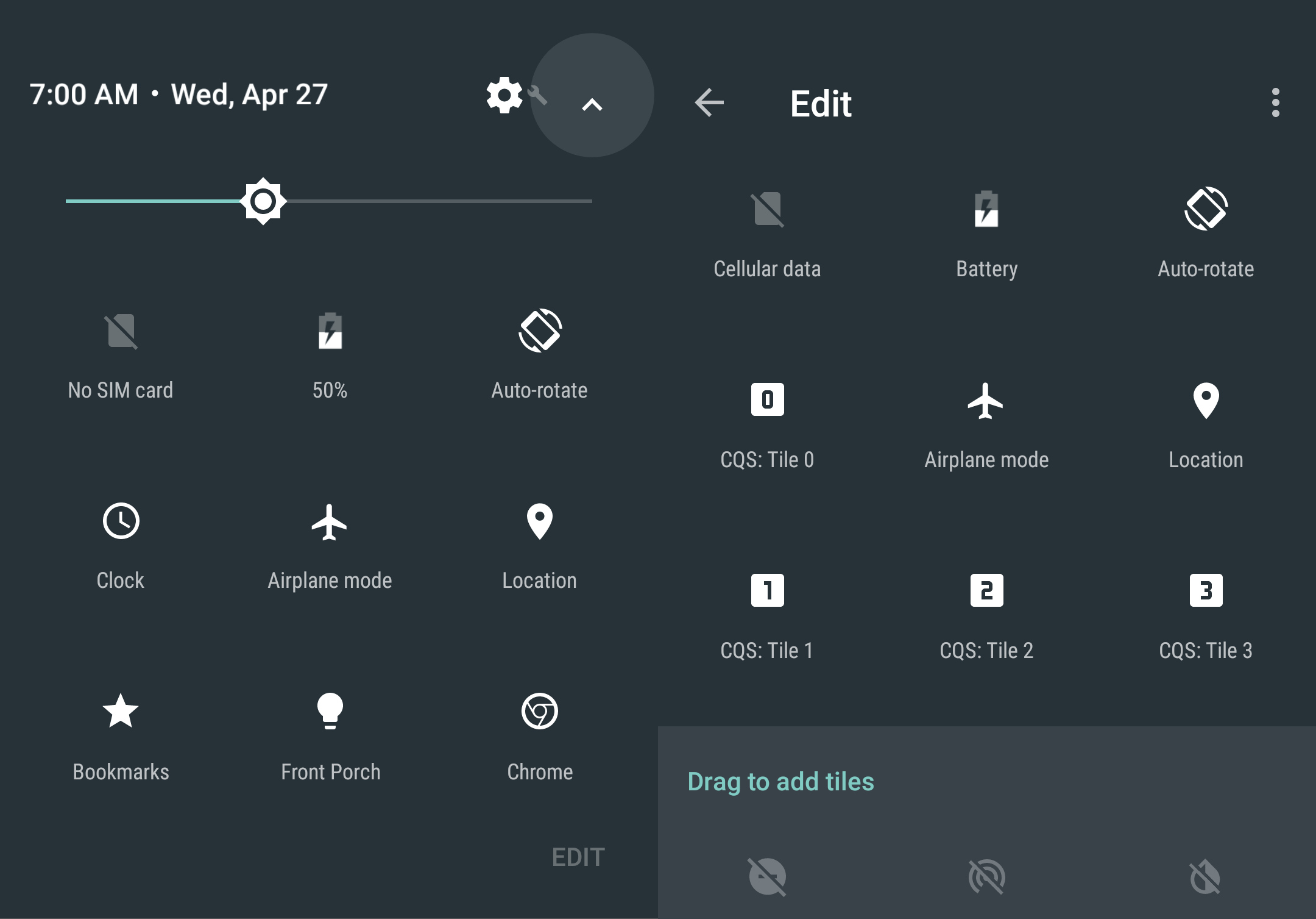 2160x1507 Quick Settings In Android N