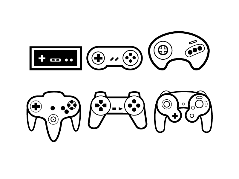 800x600 Video Game Controllers Icons