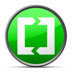 235x235 Chevron Chart Icon On A Round Button Free Image