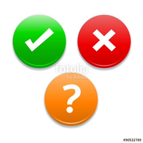 500x500 Yes, No, Na, Check, Cross Round Icons Stock Image And Royalty