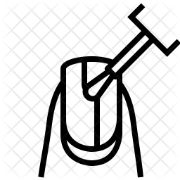 256x256 Nail Icon Of Line Style