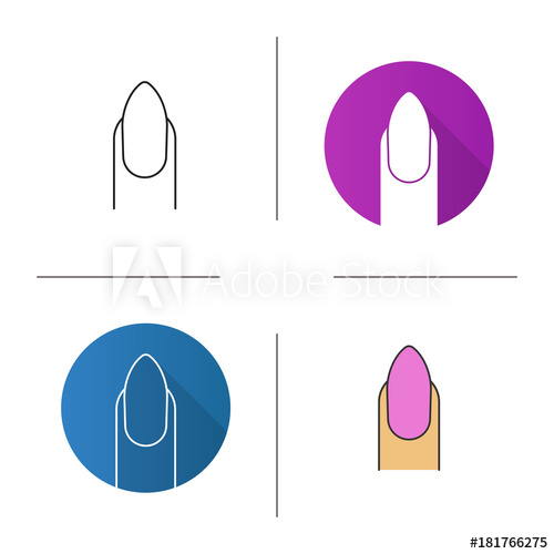 500x500 Almond Shaped Nail Icon