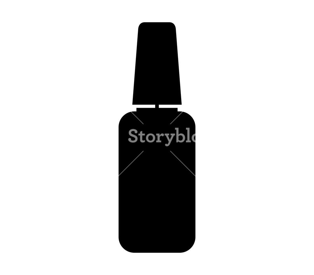 1000x875 Nail Polish Icon On White Background Royalty Free Stock Image