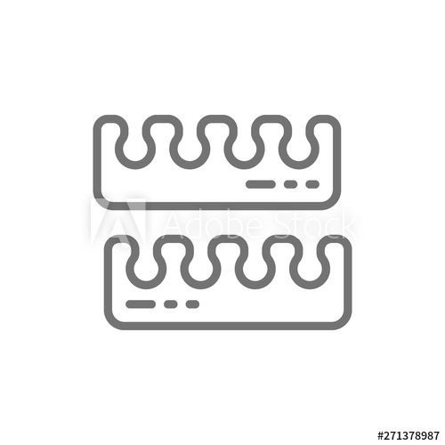 500x500 Manicure And Pedicure Toe Separators, Nail Salon Service Line Icon