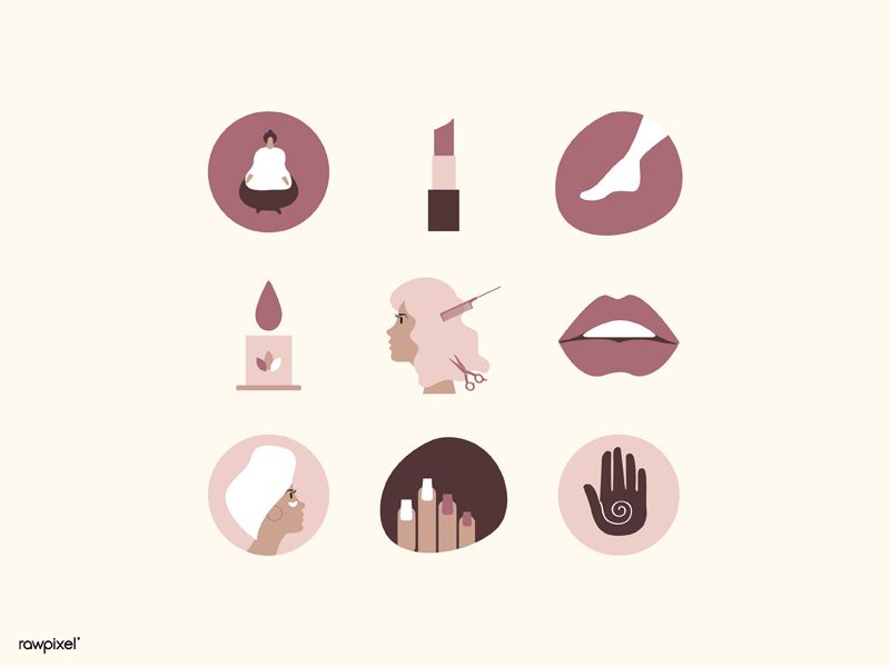 800x600 Beauty Salon Icons Badges Icon Design Beauty Logo, Salons