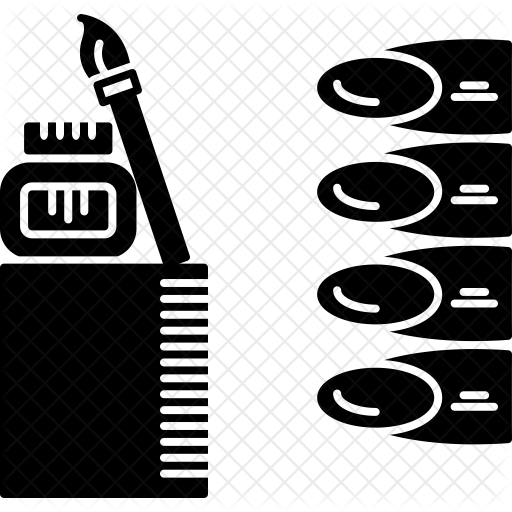 512x512 Nail Salons Icon Of Glyph Style