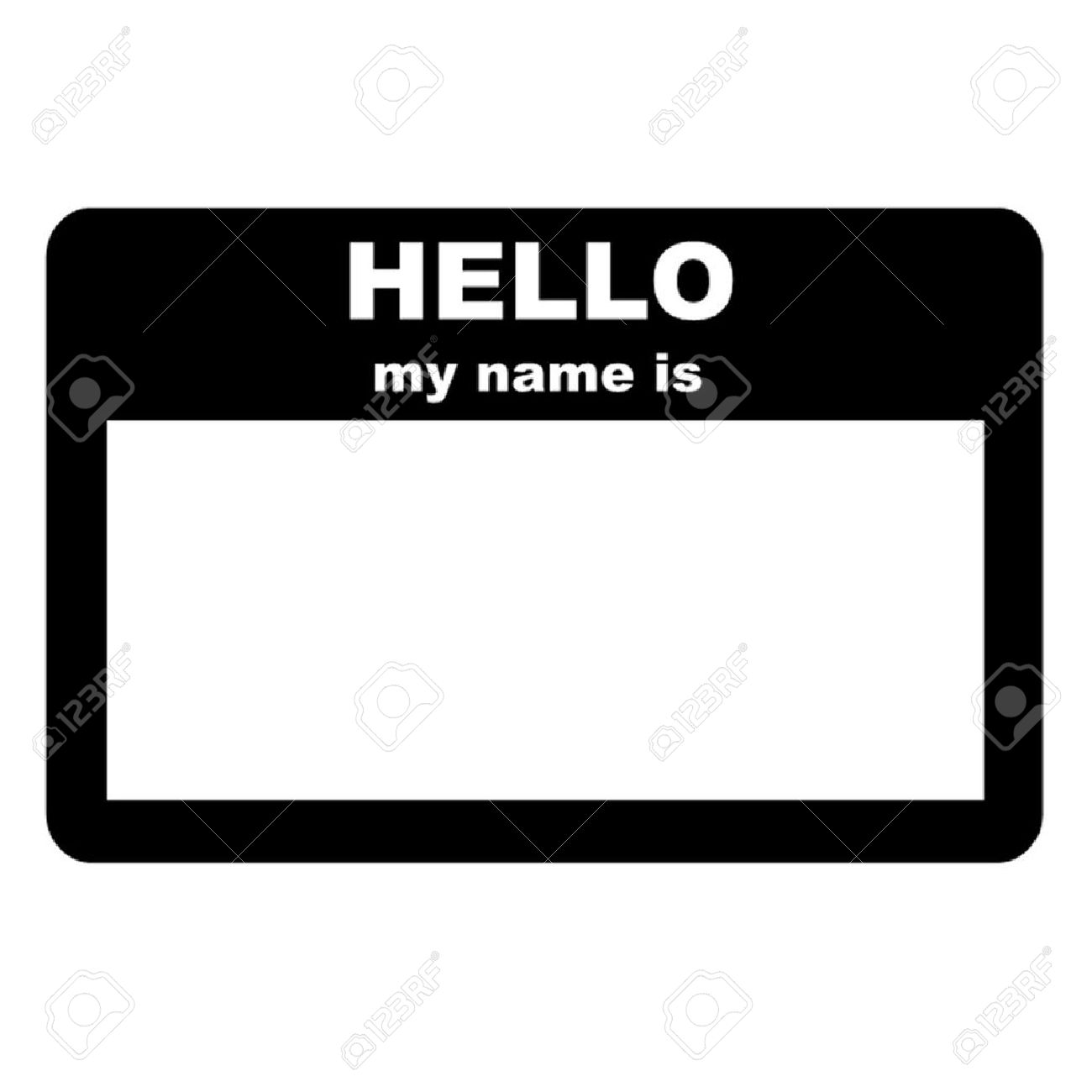 1300x1300 Name Badge Clipart