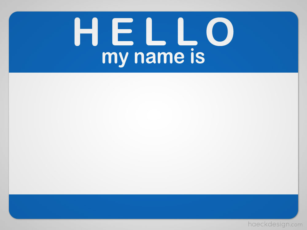 1000x750 Hello My Name Is Nametag Pdf Icon Freebies