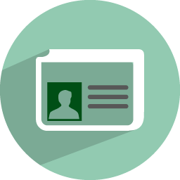 256x256 Name Card Icon Flat Finance Iconset Graphicloads