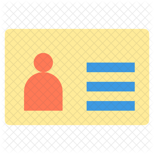 512x512 Name Tag Icon Of Flat Style