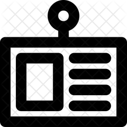 256x256 Name Tag Icon Of Line Style