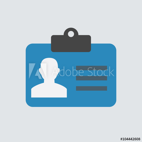 500x500 Vector Name Tag Icon Flat Name Tag Icon Flat Design Vector