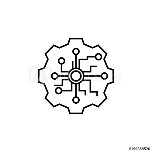 500x500 Nano Mechanism Icon Element Of Nano Technology Icon Premium