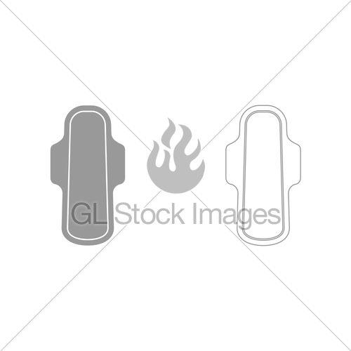500x500 Sanitary Napkin It Is Icon Gl Stock Images
