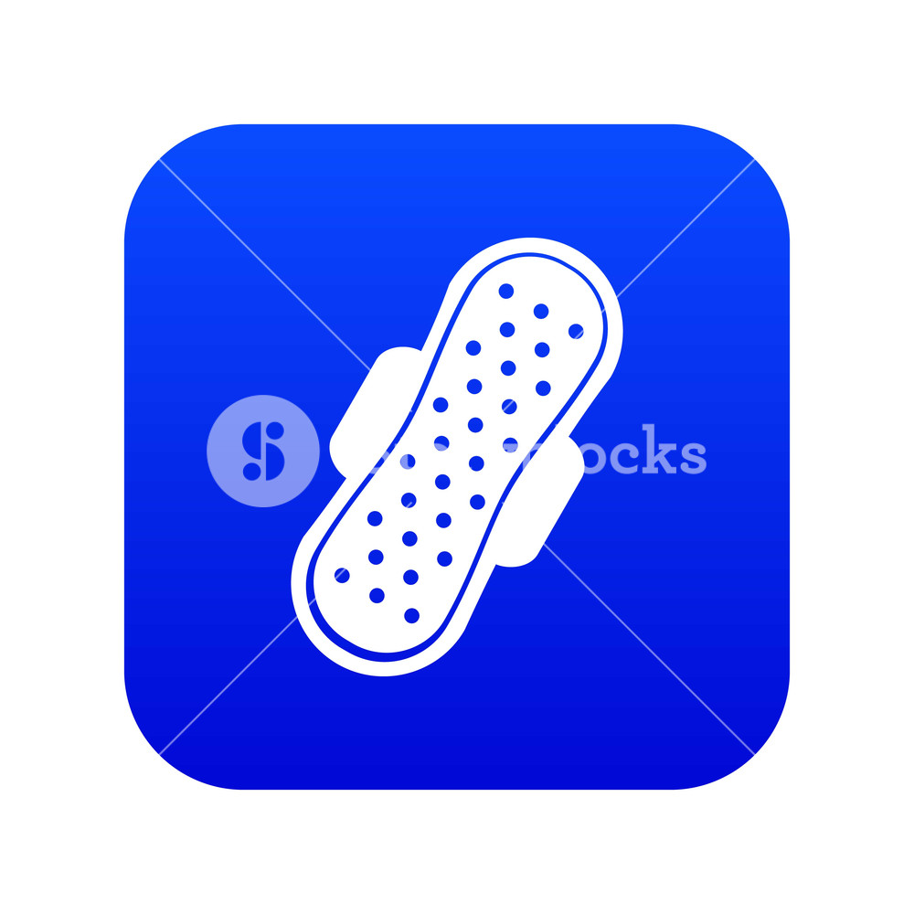 1000x1000 Sanitary Napkn Digital Blue For Any Design Isolated On White