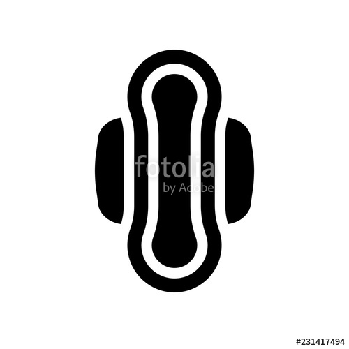 500x500 Sanitary Napkn Trendy Sanitary Napkin Logo Concept On White