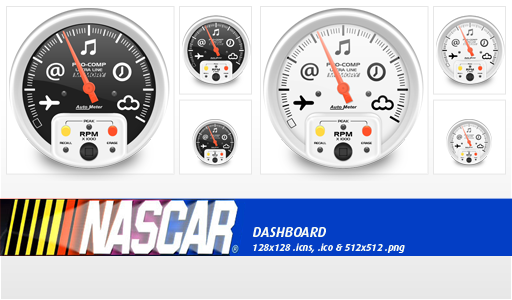 512x300 Dashboard Nascar Icon