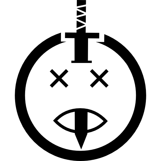 Nasty Face With A Nail Nailed From The Top Of The Head 512x512 Nasty Face With A Nail Nailed From The Top Of The Head