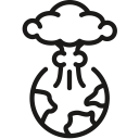 128x128 Atomic, Explosion, Bomb, Nuclear, Apocolypse Icon Nasty Icon