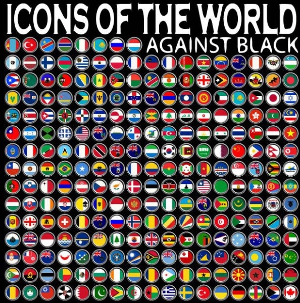 594x600 Sophisticated National Flag Icon Vector Free Vector