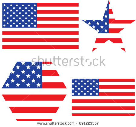 450x420 Usa Flag Icon Flat